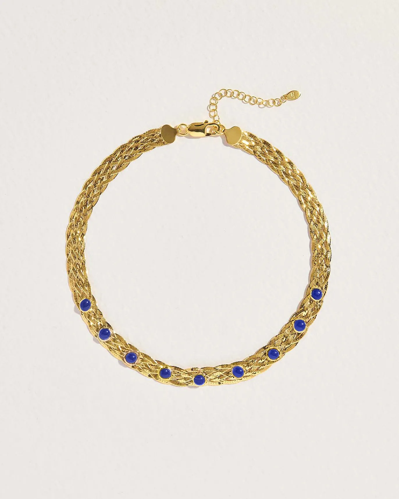 Studded Herringbone Lapis