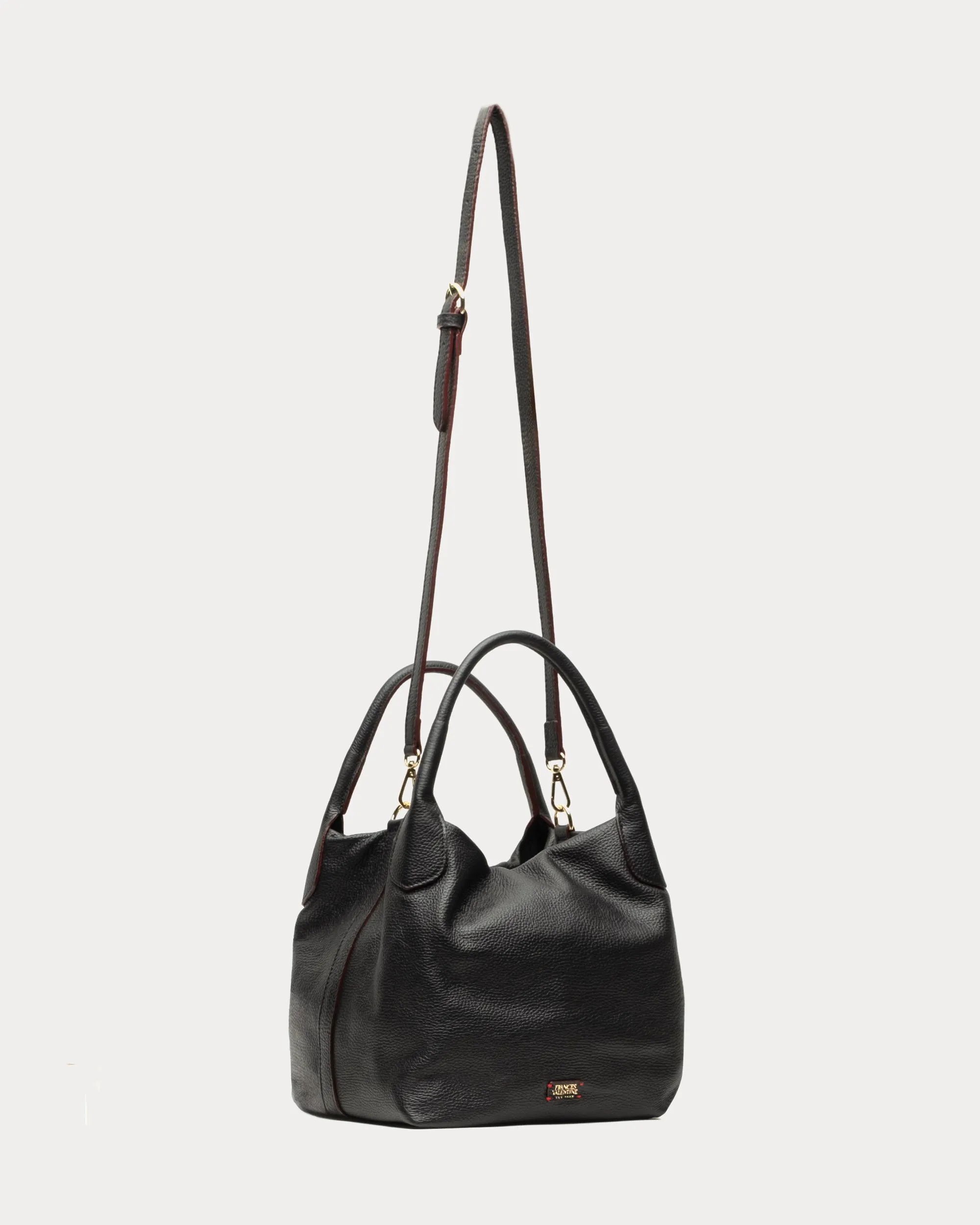 Sweet Pea Tote Tumbled Leather Black