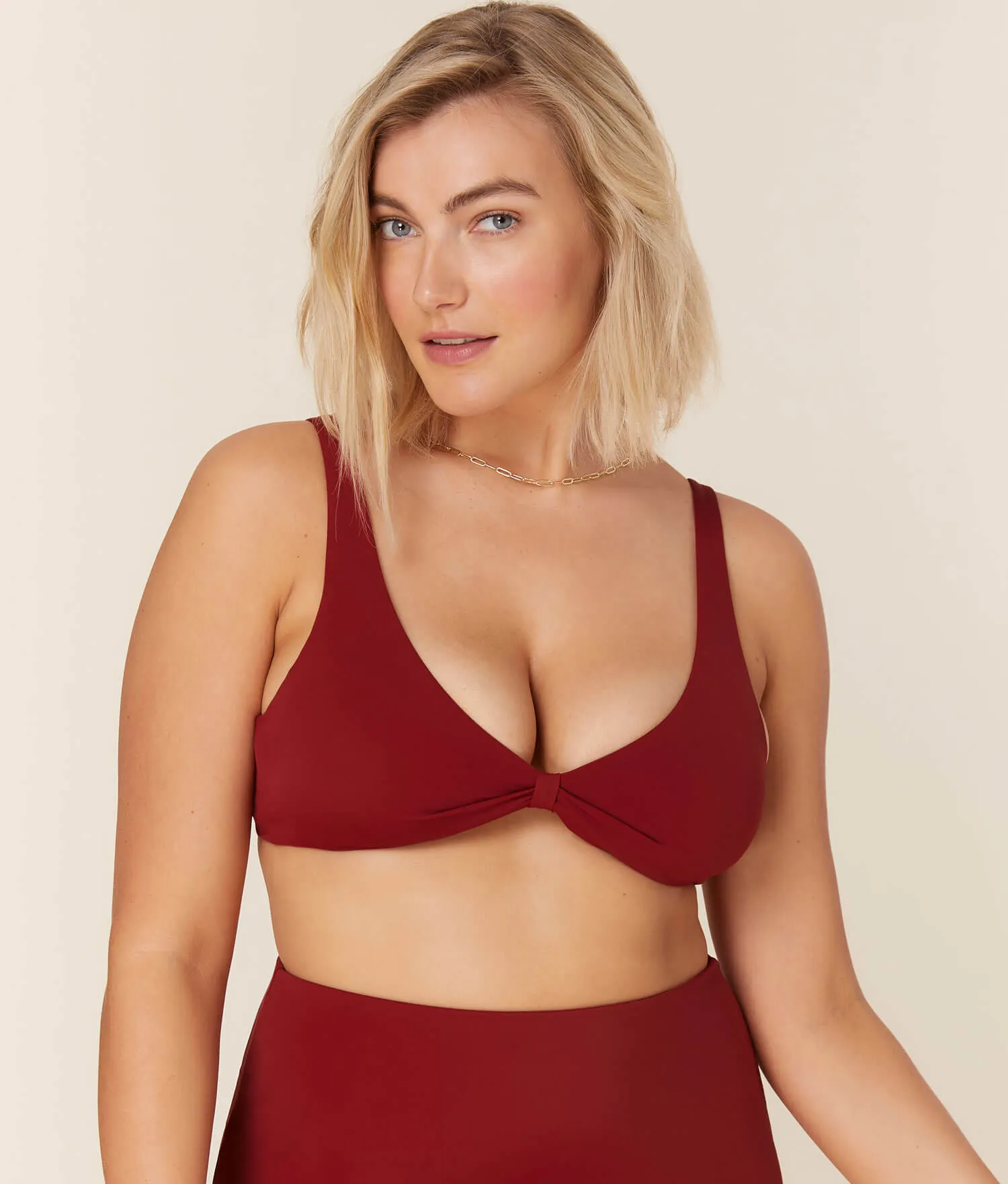 The Amor - Top - Eco Nylon - Crimson