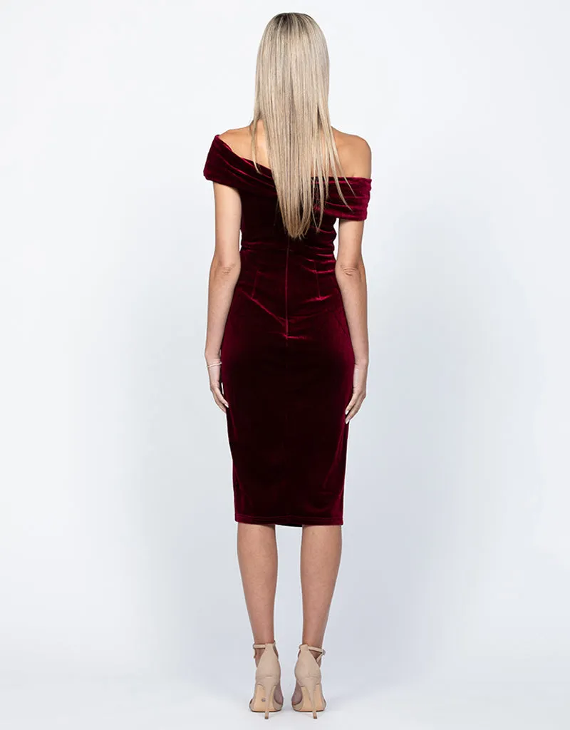 TILLY VELVET MIDI BL55D03S