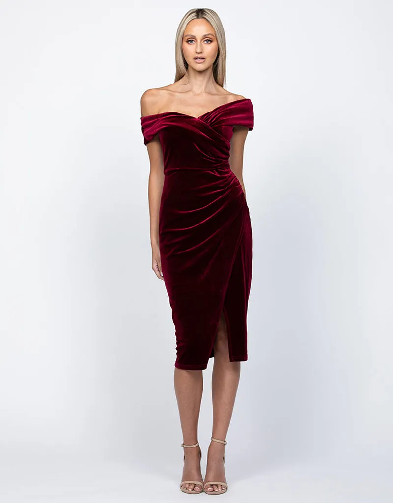 TILLY VELVET MIDI BL55D03S