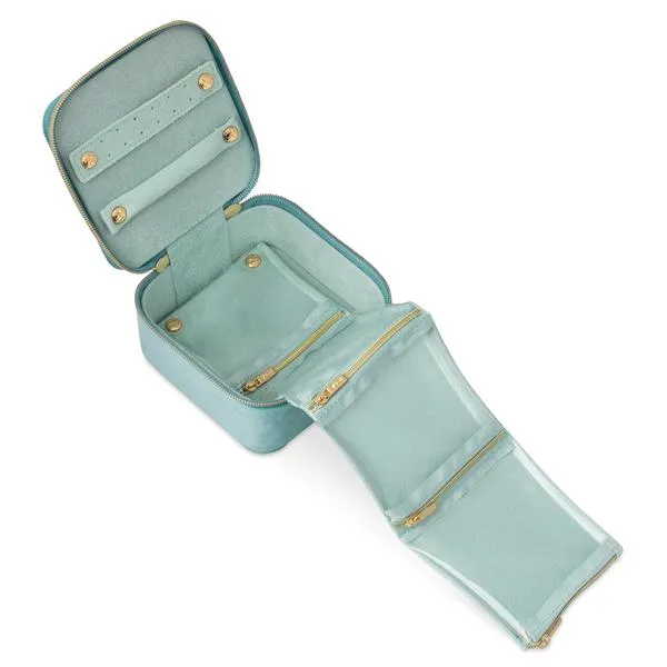 Tonic - Luxe Velvet Jewellery Cube - Seafoam