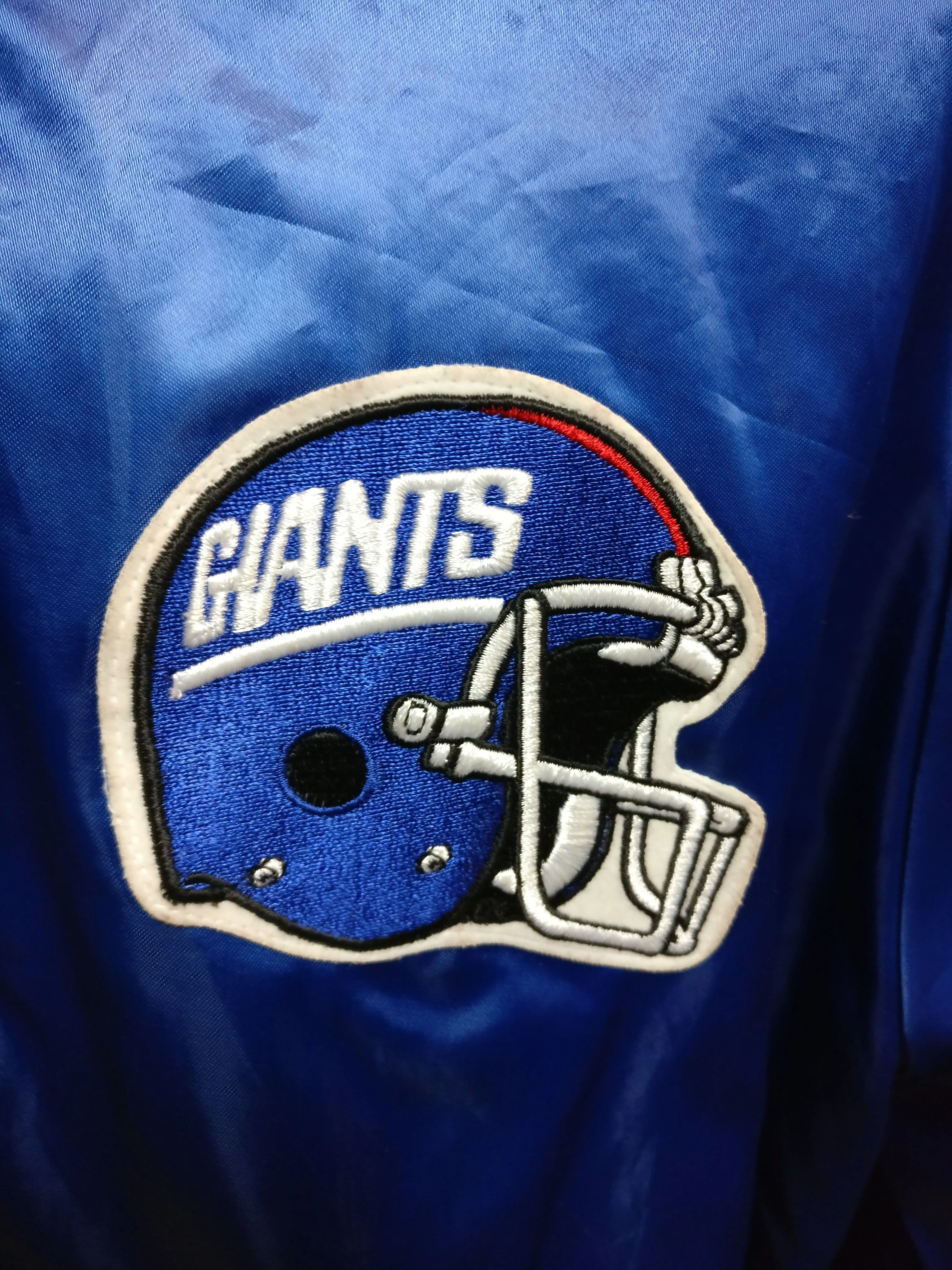 Vintage 80s NEW YORK GIANTS NFL Chalk Line Nylon Jacket XXL