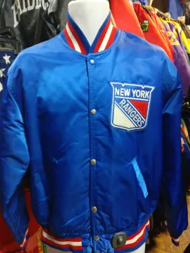 Vintage 80s NEW YORK RANGERS NHL Starter Nylon Jacket L