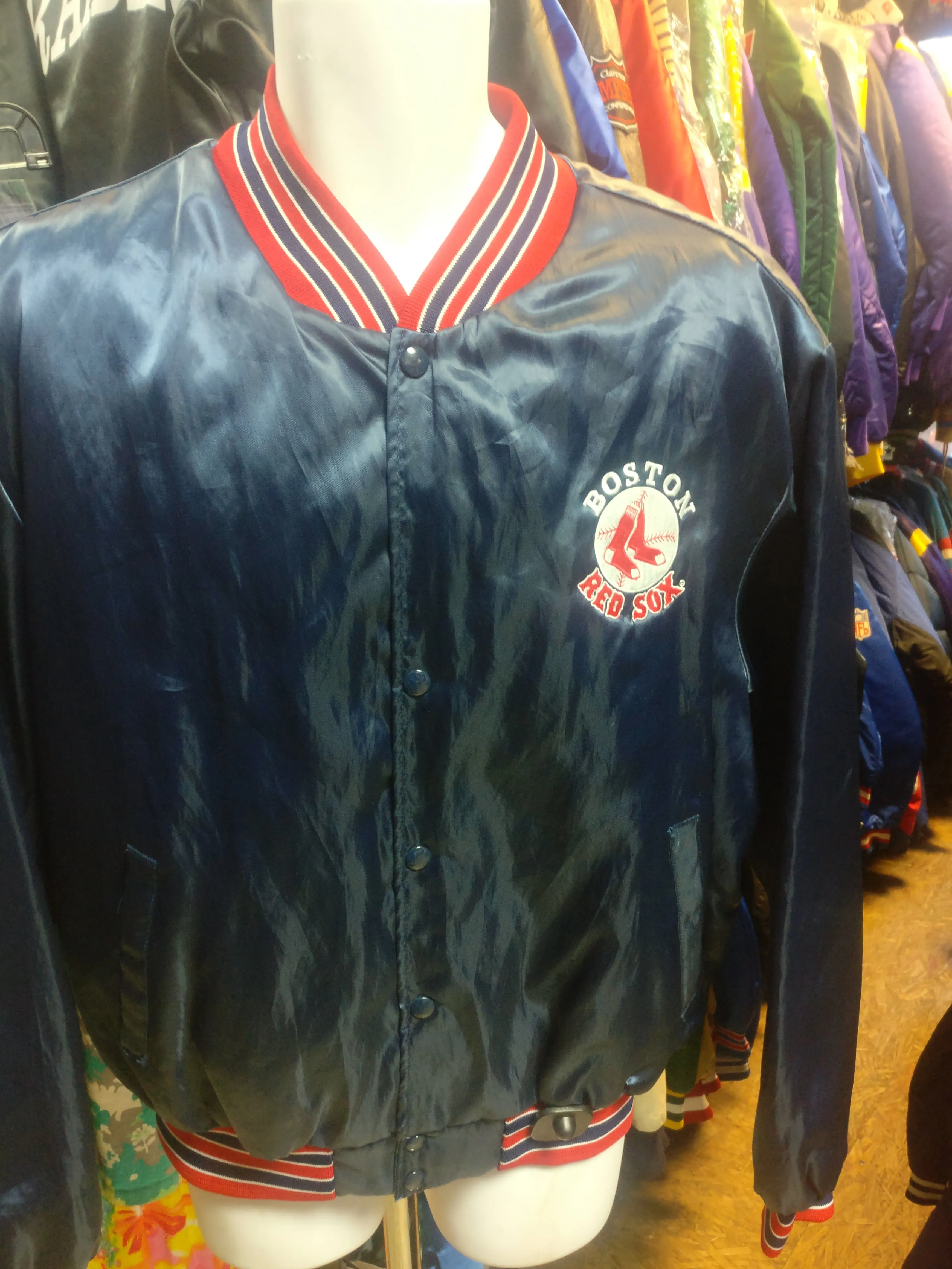 Vintage 90s BOSTON RED SOX MLB Swingster Nylon Jacket XL