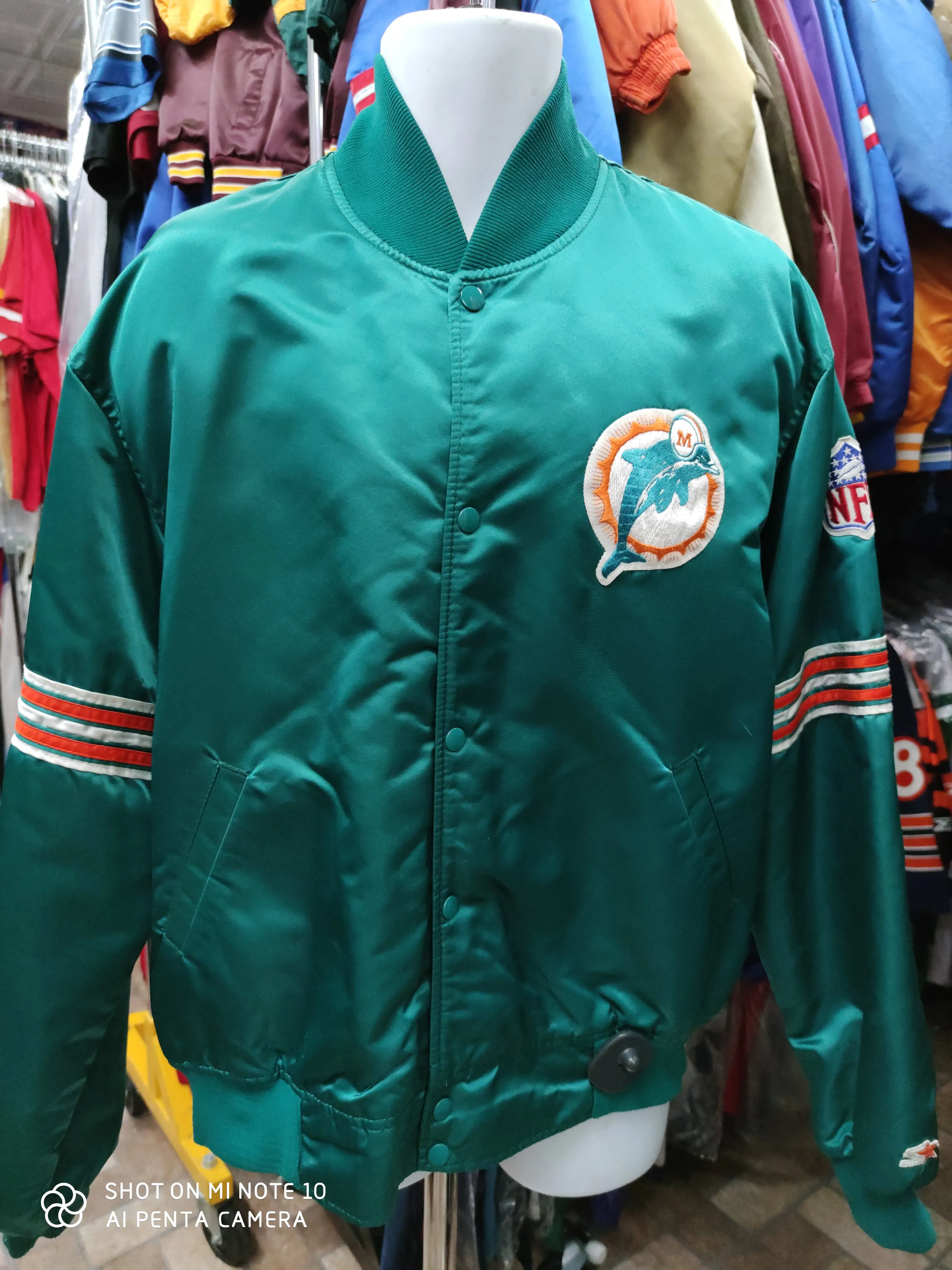 Vintage 90s MIAMI DOLPHINS NFL Starter Nylon Jacket XXL