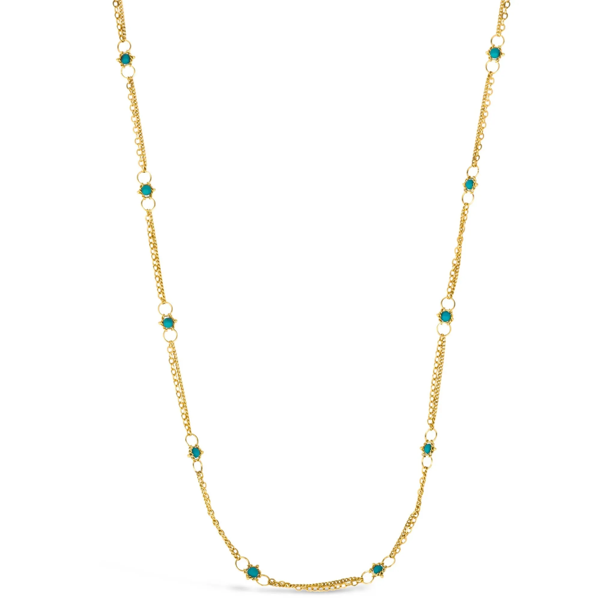 Whisper Chain Necklace in Turquoise