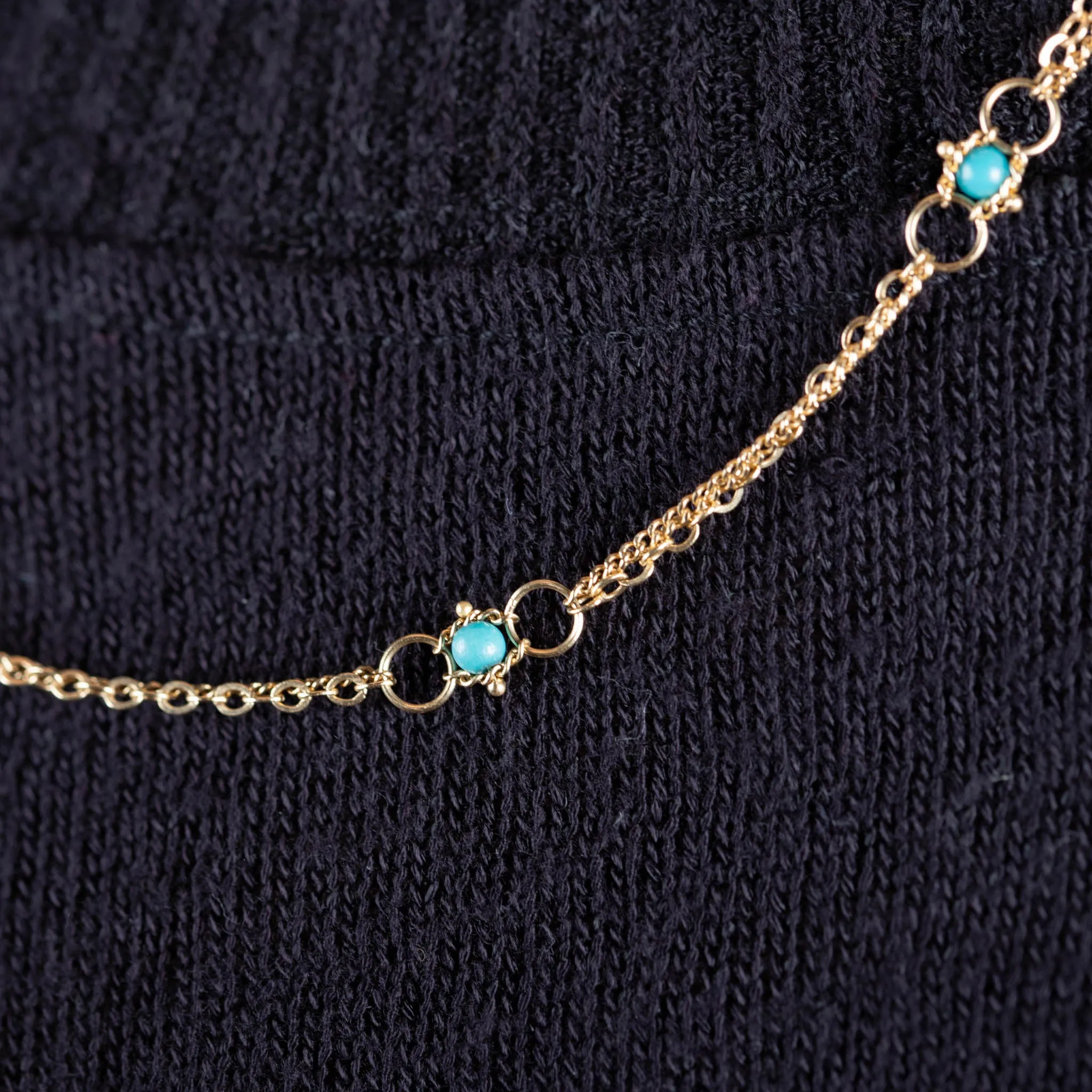 Whisper Chain Necklace in Turquoise