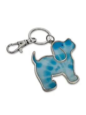 WILDFLOWER TIE DYE PUP KEY RING