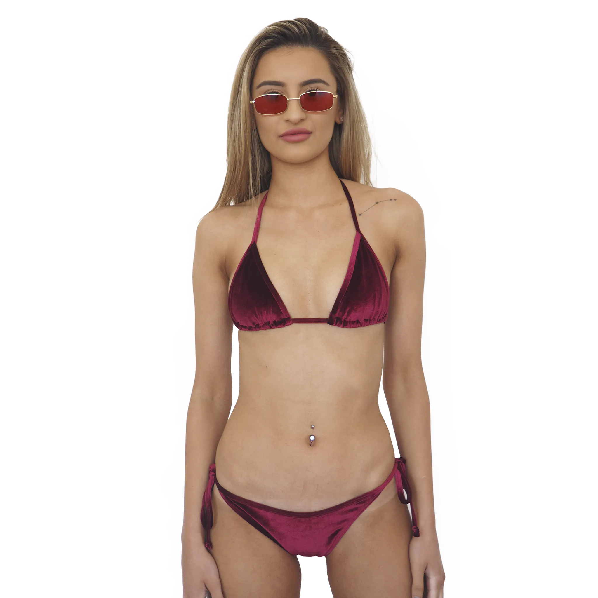 WINE ME BIKINI // VELVET STRING BIKINI SET