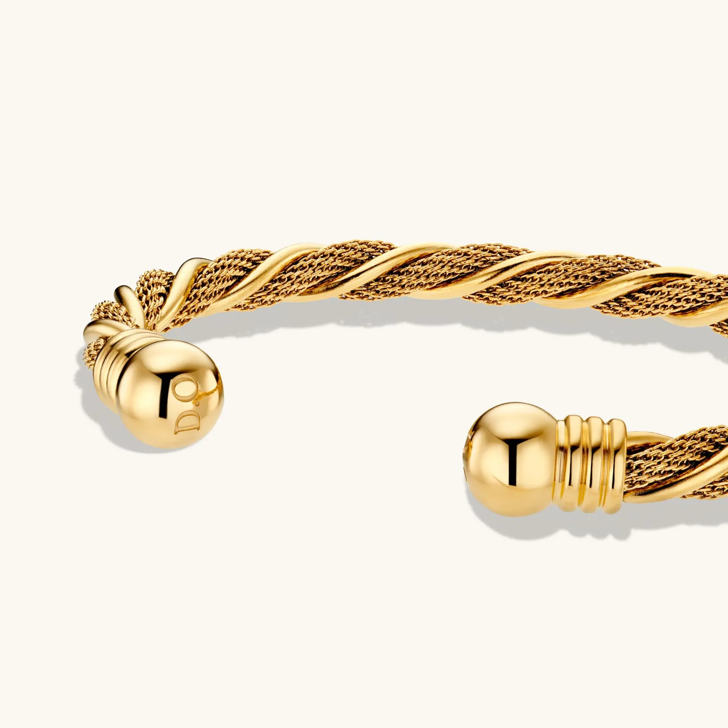 Woven Cuff Bracelet Gold