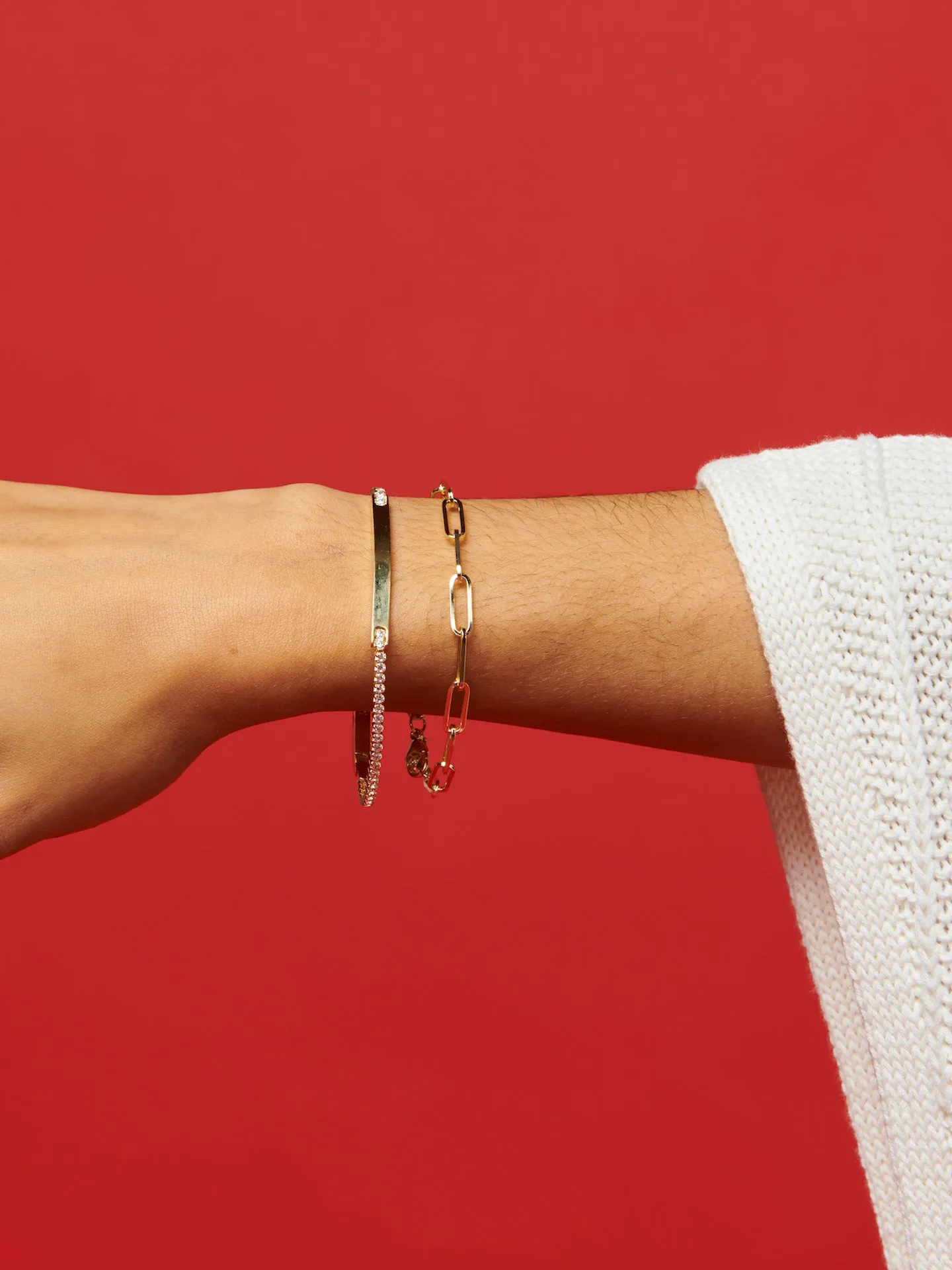 XL Boxy Long Link Bracelet